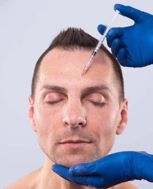 Before and after male Botox treatment results at Youniq, Hyderabad